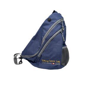 Disney Cruise Line Castaway Club Sling Backpack Shoulder Bag Blue Navy DCL NEW
